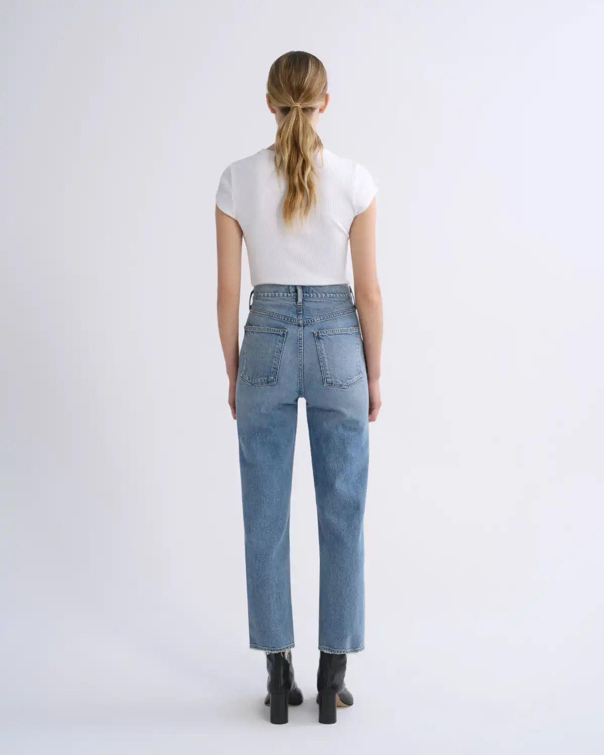 90's Pinch Waist Crop (Weightless Stretch) in Renew