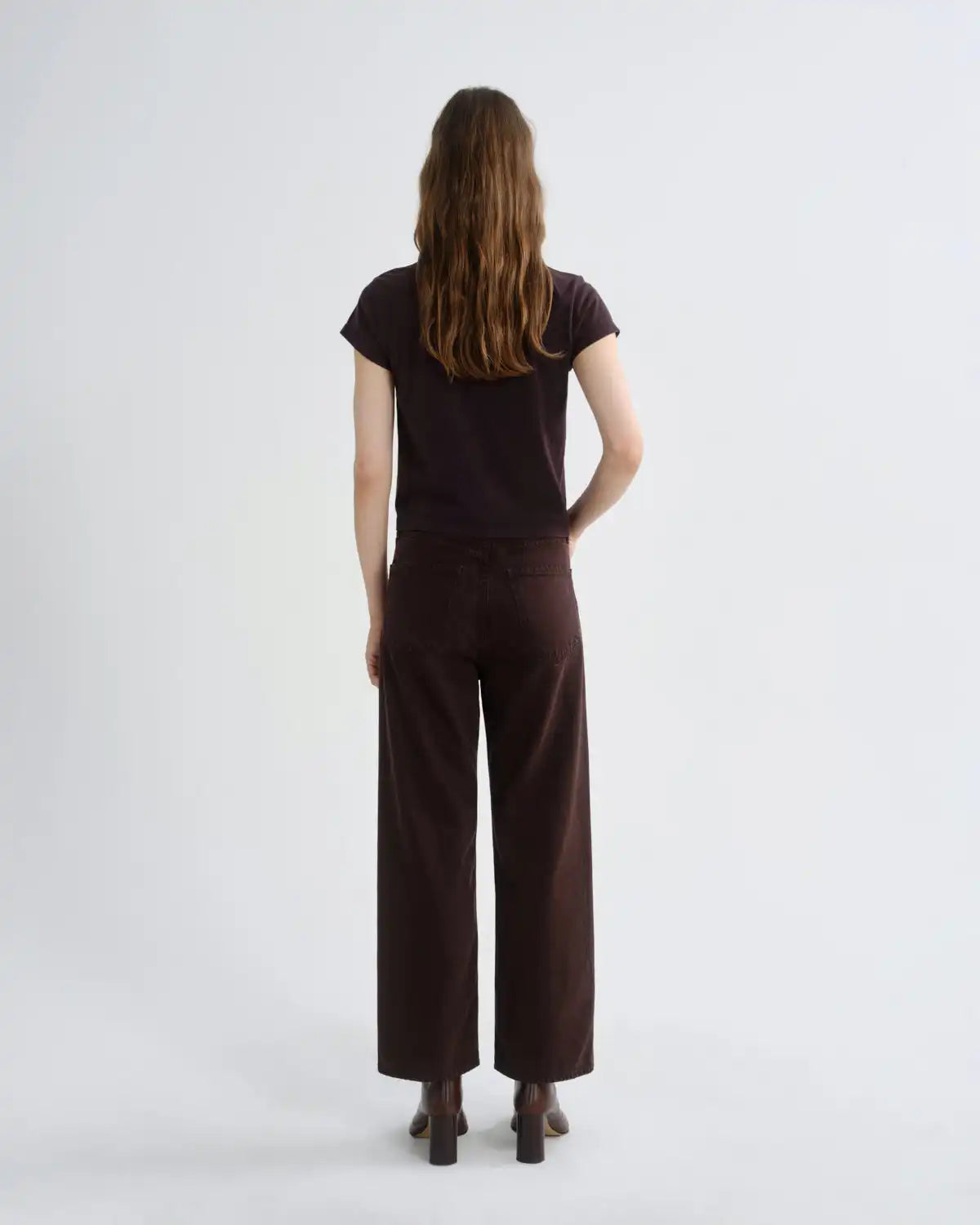 Adine Shrunken Tee in Eggplant