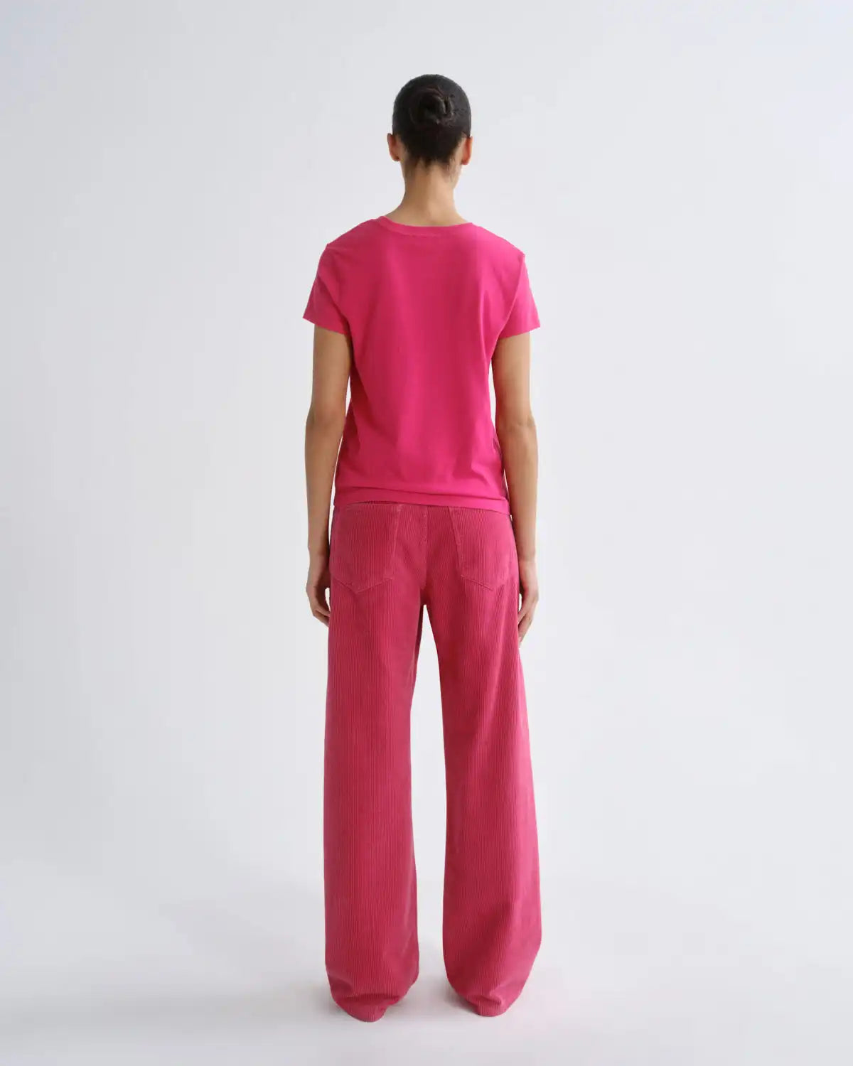 Long Line Adine Tee in Cerise