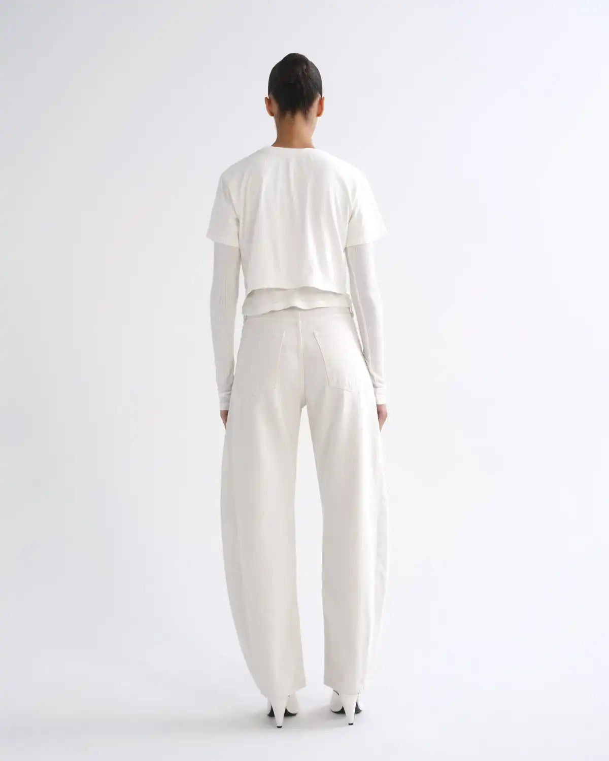 Romily Tee in White Ash