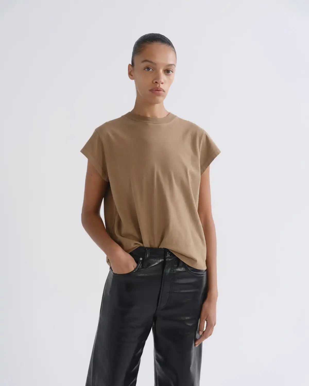 Bryce Cap Sleeve Tee in Hamoa