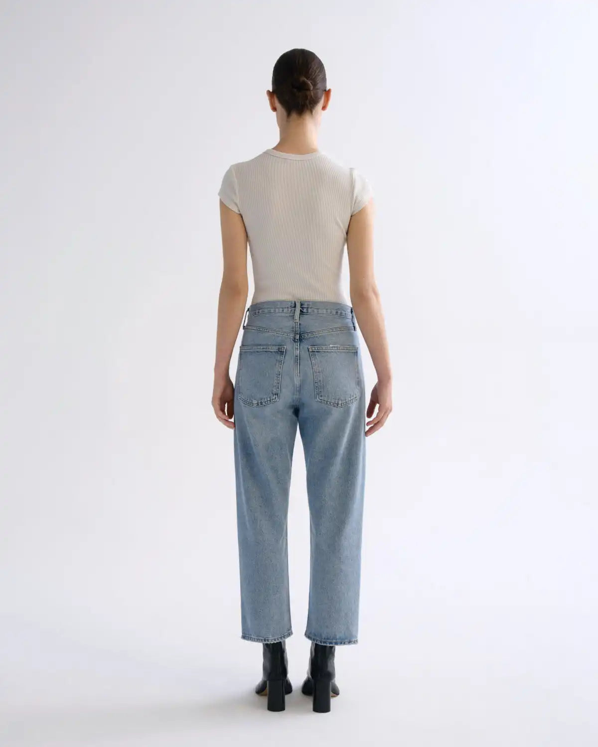 90's Crop Mid Rise Straight in Force