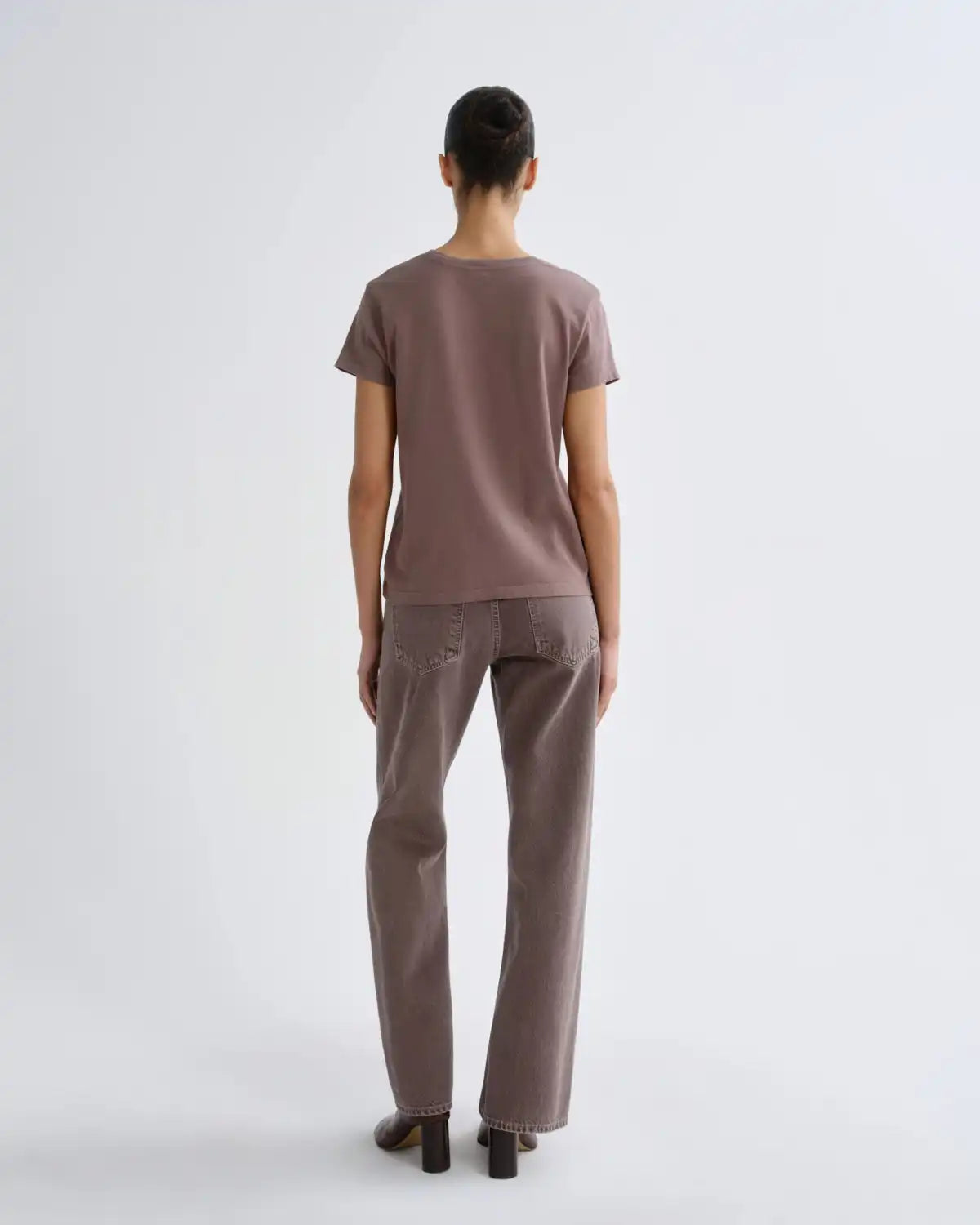 Long Line Adine Tee in Mauvine