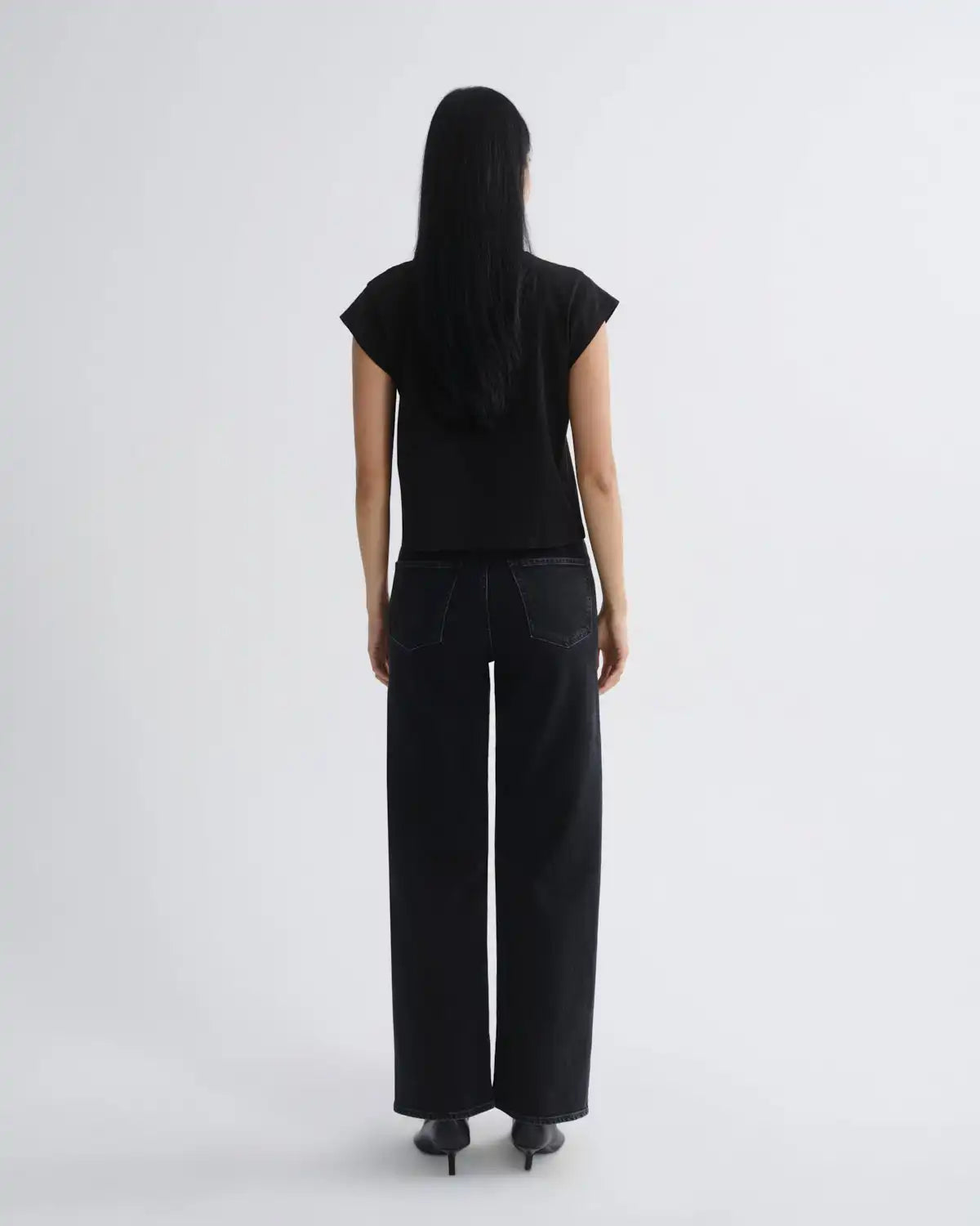 Bryce Cap Sleeve Tee in Black